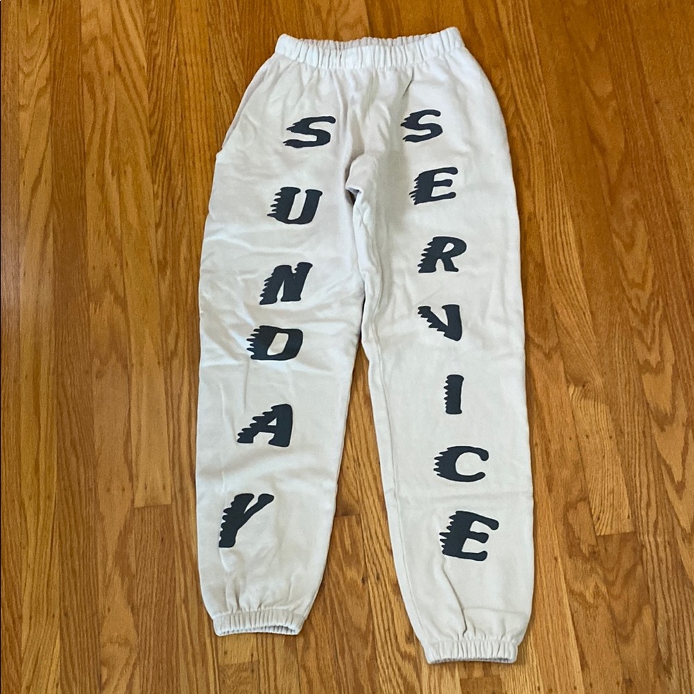 Yeezy White Sunday Service Pants